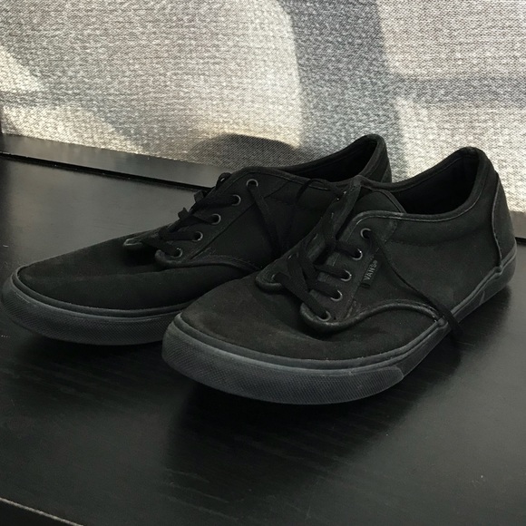 all black vans size 8